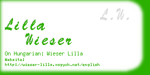 lilla wieser business card